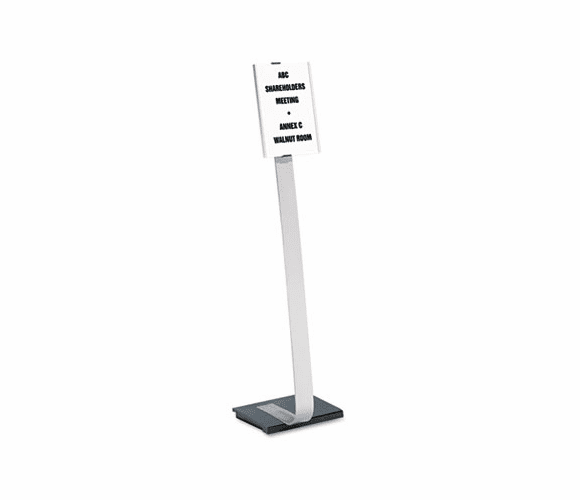DBL481423 Info Sign Duo Floor Stand, Letter-Size Inserts, 15 x 44-1/2, Clear By DURABLE OFFICE PRODUCTS CORP.