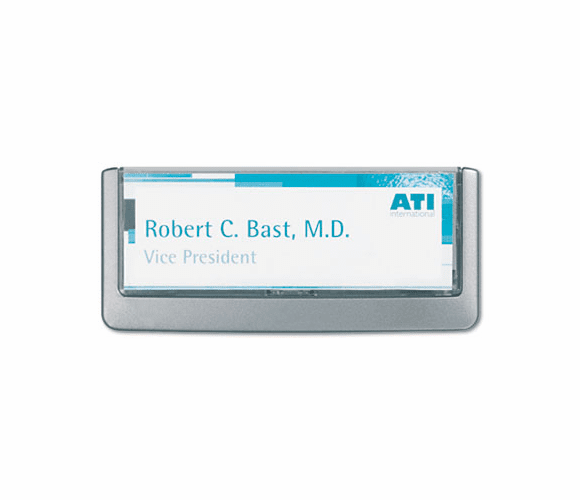 DBL486037 Click Sign Holder For Interior Walls, 6 3/4 x 5/8 x 3, Graphite By DURABLE OFFICE PRODUCTS CORP.