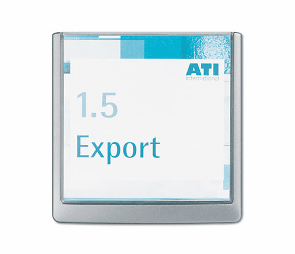 DBL486237 Click Sign Holder For Interior Walls, 6 3/4 x 5/8 x 6 7/8, Graphite By DURABLE OFFICE PRODUCTS CORP.