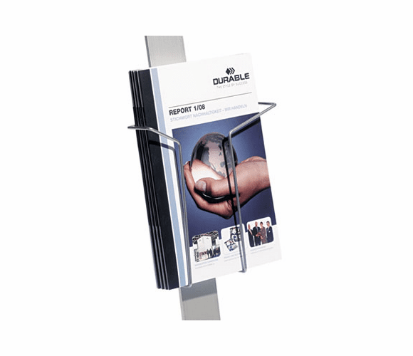 DBL486423 Add-On Literature Dispenser, Letter Size, Aluminum Gray By DURABLE OFFICE PRODUCTS CORP.