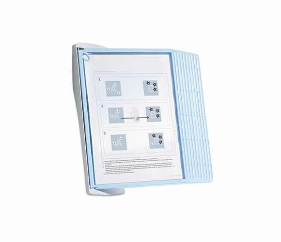 DBL594306 Sherpa Style Desk Reference System, 20 Sheet Capacity, Blue/Gray By DURABLE OFFICE PRODUCTS CORP.