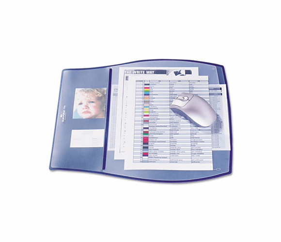 DBL720907 Work Pad, 3 Overlays, 17 1/4 x 15 1/4, Dark Blue By DURABLE OFFICE PRODUCTS CORP.