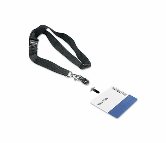 DBL818701 CARD FIX Card Holder, w/Lanyard, Black, 10/Box By DURABLE OFFICE PRODUCTS CORP.