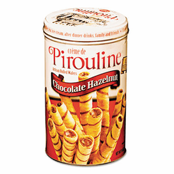 PIR05051 Chocolate Hazelnut Pirouline Rolled Wafers, 14 oz By DE BEUKELAER COPORATION