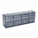 DEF20404OP Tilt Bin Plastic Storage System w/4 Bins, 23 5/8 x 6 5/8 x 8 1/8, Black By DEFLECTO CORPORATION