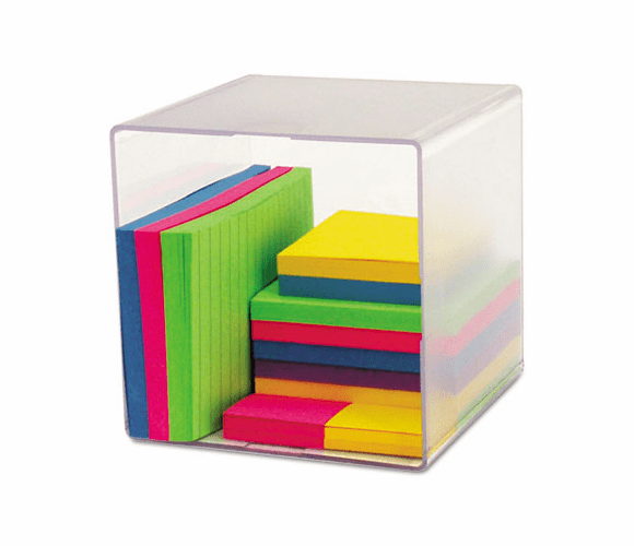 DEF350401 Desk Cube, Clear Plastic, 6 x 6 x 6 By DEFLECTO CORPORATION