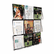 DEF56801 Multi-Pocket Wall-Mount Literature Systems, 27-3/8w x 2-7/8d x 35-1/4h, Clear/BK By DEFLECTO CORPORATION