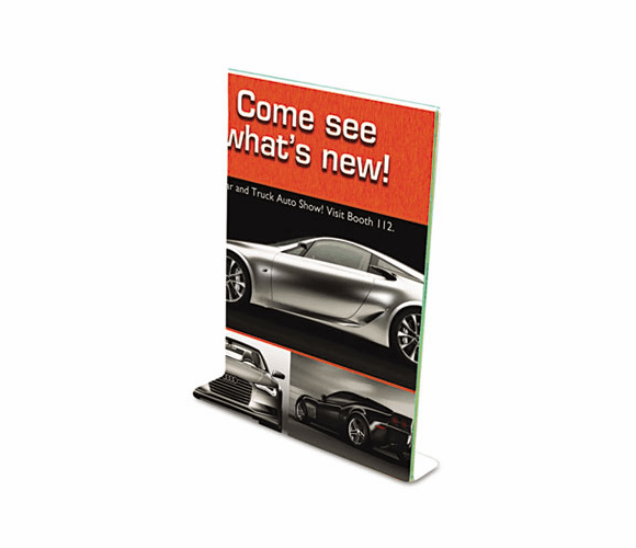 DEF5991790 Superior Image Premium Green Edge Sign Holder, Acrylic, 8-1/2 x 11, Clear By DEFLECTO CORPORATION