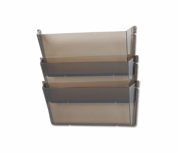 DEF63602RT Unbreakable Wall File Set, Letter, Three Pocket, Smoke By DEFLECTO CORPORATION