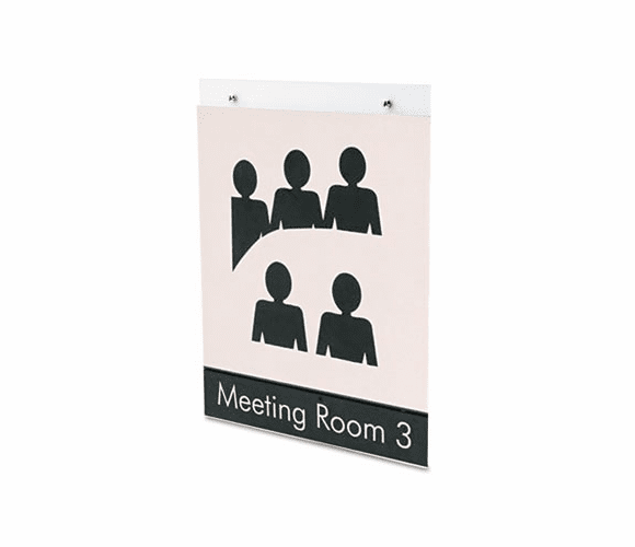 DEF68201 Classic Image Single-Sided Wall Sign Holder, Plastic, 8-1/2 x 11, Clear By DEFLECTO CORPORATION