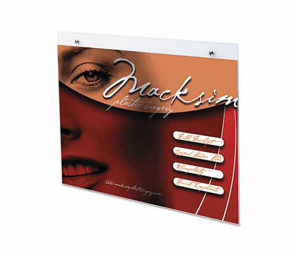 DEF68301 Classic Image Single-Sided Wall Sign Holder, Plastic, 11 x 8-1/2, Clear By DEFLECTO CORPORATION