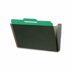 DEF73202 DocuPocket Stackable Wall Pocket, Plastic, Letter, 13 x 4 x 7, Smoke By DEFLECTO CORPORATION