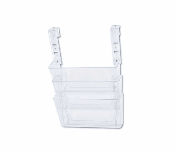 DEF73501RT Three-Pocket File Partition Set with Brackets, Letter, Clear By DEFLECTO CORPORATION