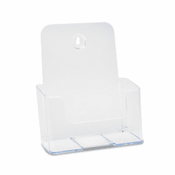 DEF74901 DocuHolder for Countertop or Wall Mount Use, 6-1/2w x 3-3/4d x 7-3/4h, Clear By DEFLECTO CORPORATION