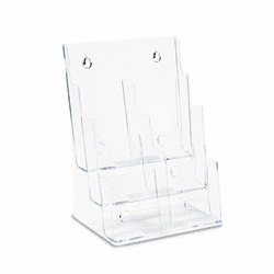 DEF77401 Multi Compartment DocuHolder, 6 Compartments, 9w x 7-1/2d x 13-3/4h, Clear By DEFLECTO CORPORATION