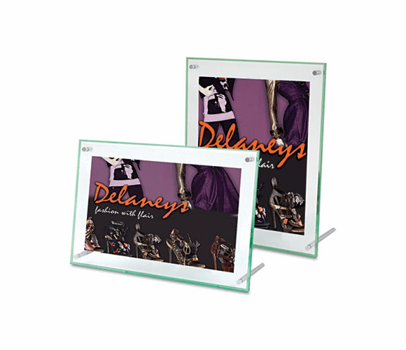 DEF799693 Superior Image Beveled Edge Sign Holder, Acrylic, 11 x 8-1/2, Clear By DEFLECTO CORPORATION