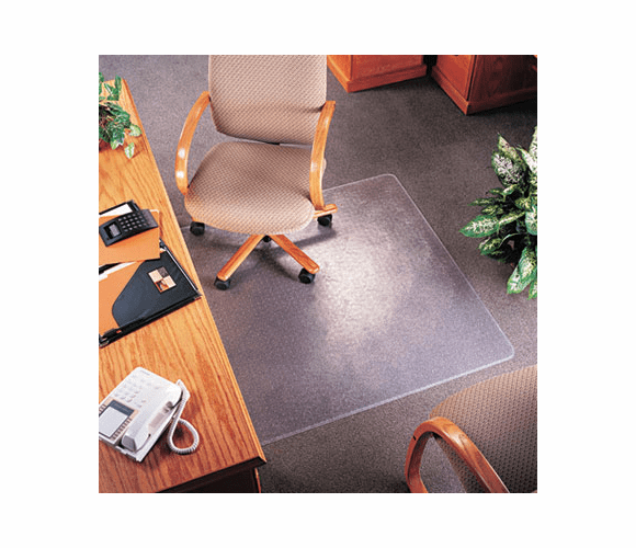 DEFCM14113 SuperMat Studded Beveled Mat for Medium Pile Carpet, 36w x 48h, Clear By DEFLECTO CORPORATION
