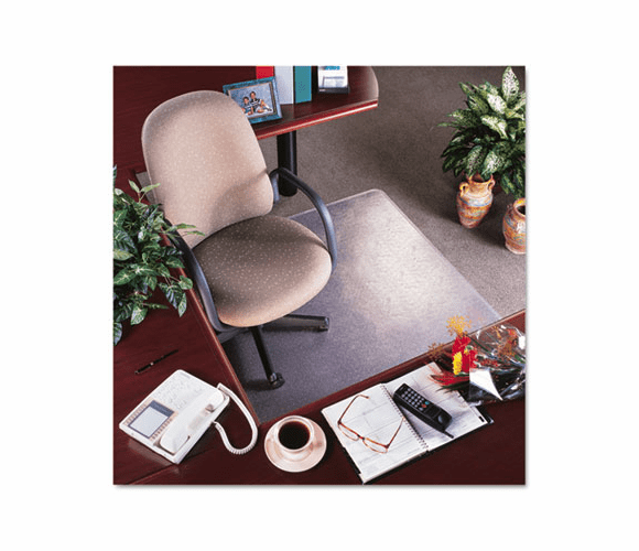 DEFCM15113 RollaMat Vinyl Chair Mat for Med Pile Carpet, Beveled Edge, 36 x 48", Clear By DEFLECTO CORPORATION