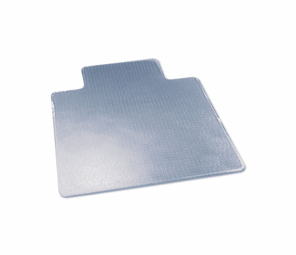 DEFCM17233 ExecuMat Studded Beveled Chair Mat, High Pile Carpet, 45w x 53l, Clear By DEFLECTO CORPORATION