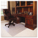 DEFCM17233 ExecuMat Studded Beveled Chair Mat, High Pile Carpet, 45w x 53l, Clear By DEFLECTO CORPORATION