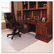 DEFCM17233 ExecuMat Studded Beveled Chair Mat, High Pile Carpet, 45w x 53l, Clear By DEFLECTO CORPORATION