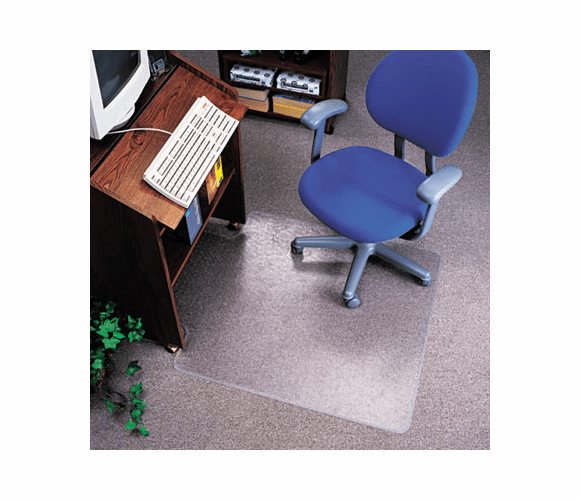 DEFCM21112 EconoMat No Bevel Chair Mat for Low Pile Carpet, 36w x 48h, Clear By DEFLECTO CORPORATION