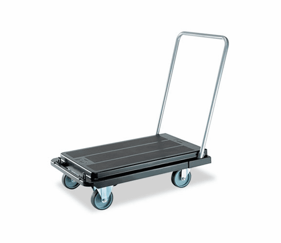 DEFCRT550004 Heavy-Duty Platform Cart, 500lb Capacity, 20-9/10w x 32-5/8d x 9h, Black By DEFLECTO CORPORATION