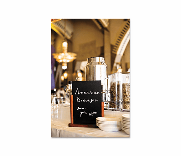 DEFELEMME Securit Table Boards, 7 7/8 x 2 3/8 x 9, Mahogany Frame, 1/ea By DEFLECTO CORPORATION