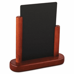 DEFELEMSM Securit Table Boards, 6 1/2 x 2 x 6 3/4, Mahogany Frame, 1/ea By DEFLECTO CORPORATION