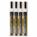 DEFSMA510V4WT Liquid Chalk Marker, Chisel, White, 4/Pk By PM COMPANY