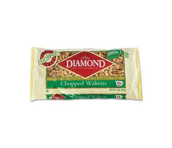 DFD04231 Chopped Walnuts, 8 oz Bag By DIAMOND FOODS
