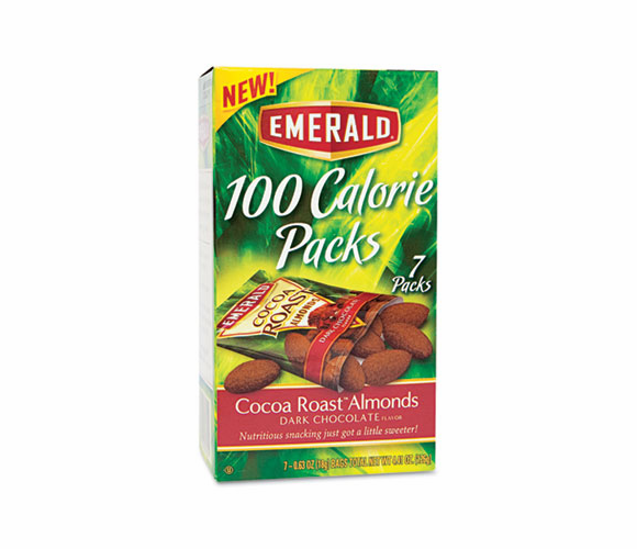 DFD84325 100 Calorie Pack Dark Chocolate Cocoa Roast Almonds, .63 oz Packs, 7 Packs/Box By DIAMOND FOODS