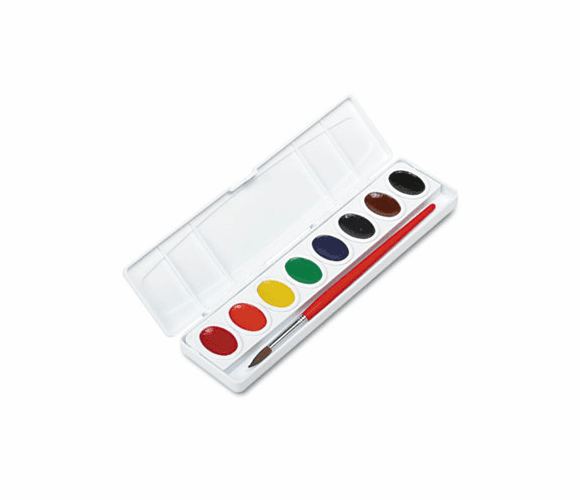 DIX00800 Professional Watercolors, 8 Assorted Colors,Oval Pans By DIXON TICONDEROGA CO.