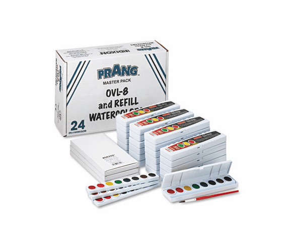 DIX08020 Professional Watercolors, 8 Assorted Colors,Masterpack, 36/Set By DIXON TICONDEROGA CO.