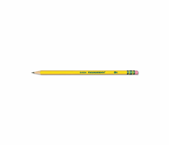 DIX13806 Pre-Sharpened Pencil, #2, Yellow Barrel, 12/Pack By DIXON TICONDEROGA CO.