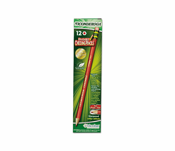 DIX14259 Ticonderoga Erasable Colored Pencils, 2.6 mm, CME Lead/Barrel, Dozen By DIXON TICONDEROGA CO.