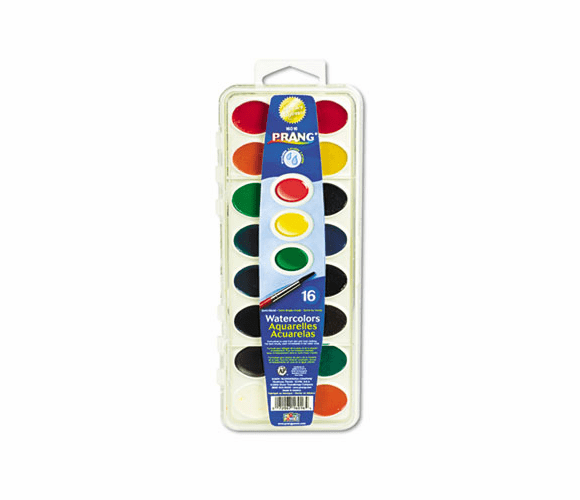 DIX16016 Washable Watercolors, 16 Assorted Colors By DIXON TICONDEROGA CO.
