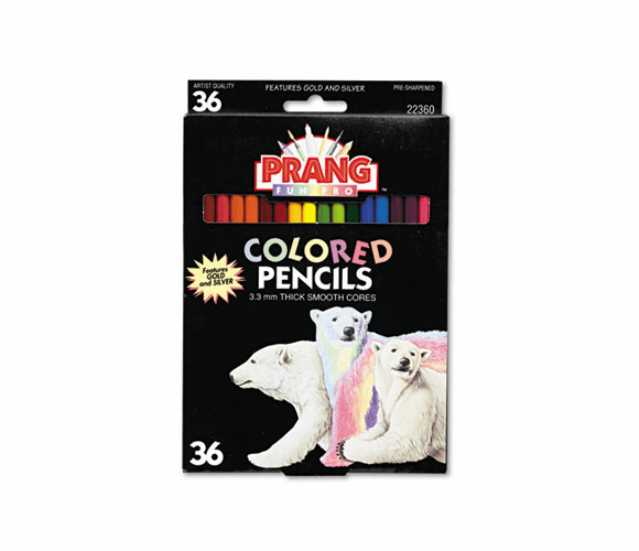 DIX22360 Colored Woodcase Pencils, 3.3 mm, 36 Assorted Colors/Set By DIXON TICONDEROGA CO.