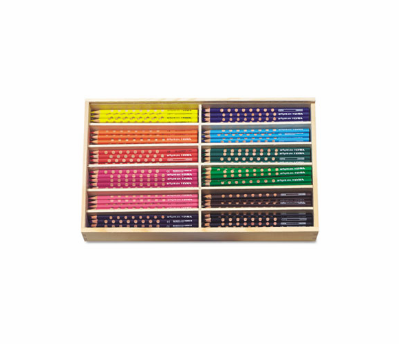 DIX2824144 Groove Slim Colored Pencils, Assorted Secondary Colors, 12/Set By DIXON TICONDEROGA CO.