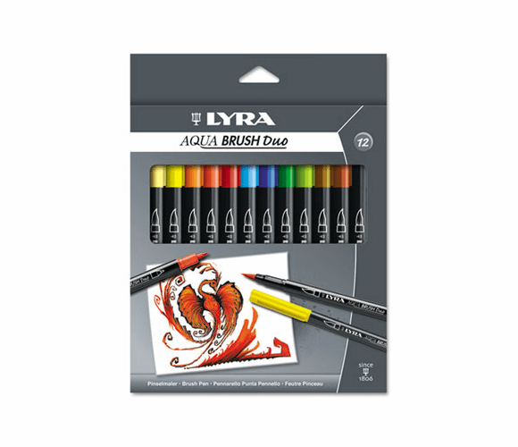 DIX6521120 Dual Tip Marker, Assorted, 12 per Pack By DIXON TICONDEROGA CO.