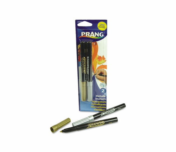 DIX80597 Metallic Washable Markers, Bullet Tip, Gold/Silver, 2/Set By DIXON TICONDEROGA CO.