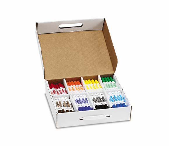 DIX80613 Washable Markers, Eight Assorted Colors, 200/Box By DIXON TICONDEROGA CO.