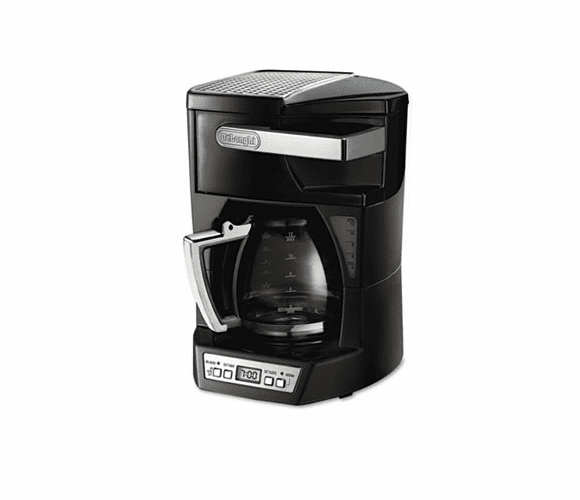 DLODCF212T Programmable 12-cup Coffee Maker, Stainless Steel, Black By DELONGHI