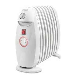DLOTRN0812T Oil-Filled Radiator, White, 18.1 x 6.7 x 15 By DELONGHI