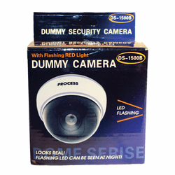 DM-WHTCM DUMMY DOME CAMERA WITH LED AND WHITE BODY By Armor