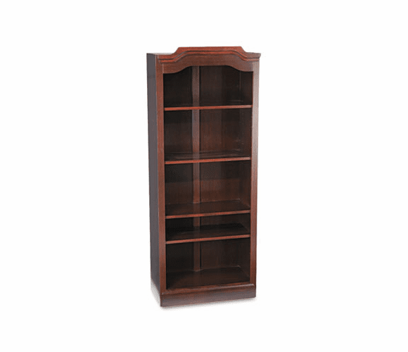 DMI735008 Governor's Series Open Bookcase, Laminate, 5 Shelves, 30w x 14d x 74h, Mahogany By DMI FURNITURE, INC.