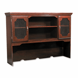 DMI735047 Governors Series Hutch For Kneespace Credenza, 60w x 13d x 46h, Mahogany By DMI FURNITURE, INC.