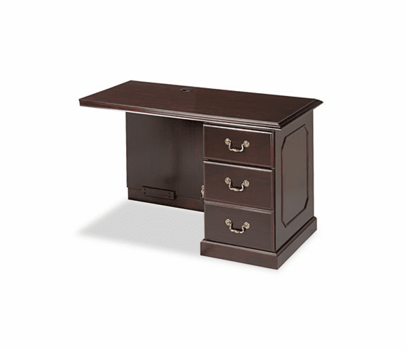 DMI7350579 Governor's Executive Right Single Pedestal Return, 48w x 24d x 30h, Mahogany By DMI FURNITURE, INC.