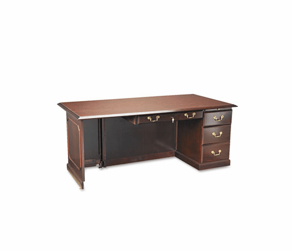 DMI7350580 Governor's Series Executive Left Single Pedestal Desk, 72w x 36d x 30h, Mahogany By DMI FURNITURE, INC.