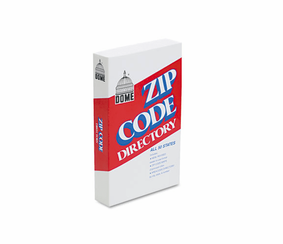 DOM5100 Zip Code Directory, Paperback, 750 Pages By DOME PUBLISHING COMPANY